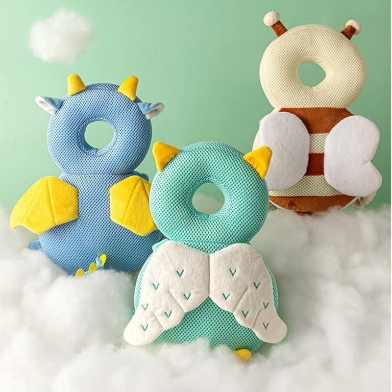 Toddler Baby Protection Backpack, Toddlers Head Safety Pad Cushion, Adjustable Toddlers Head Safety Pad Cushion Backpack (Blue-Owl) - Blue-Owl image number 6