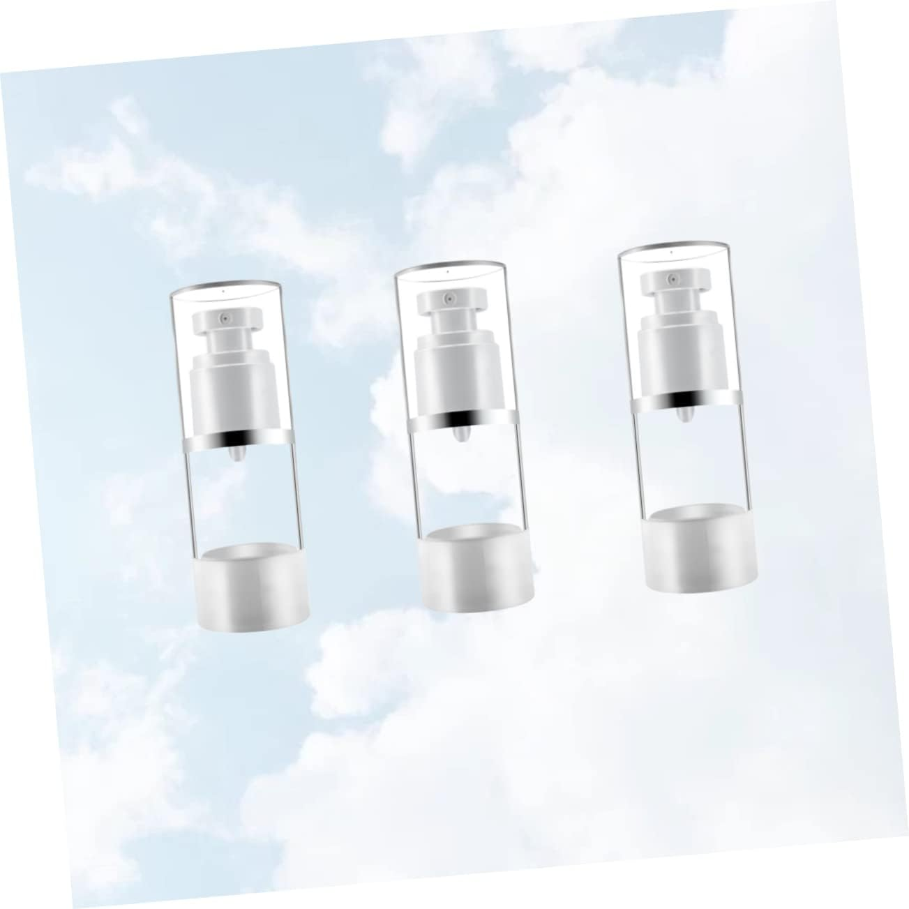 HONMEET Portable Mini Sunscreen Spray Bottles Press Pump 15Ml Reusable Travel Set image number 5