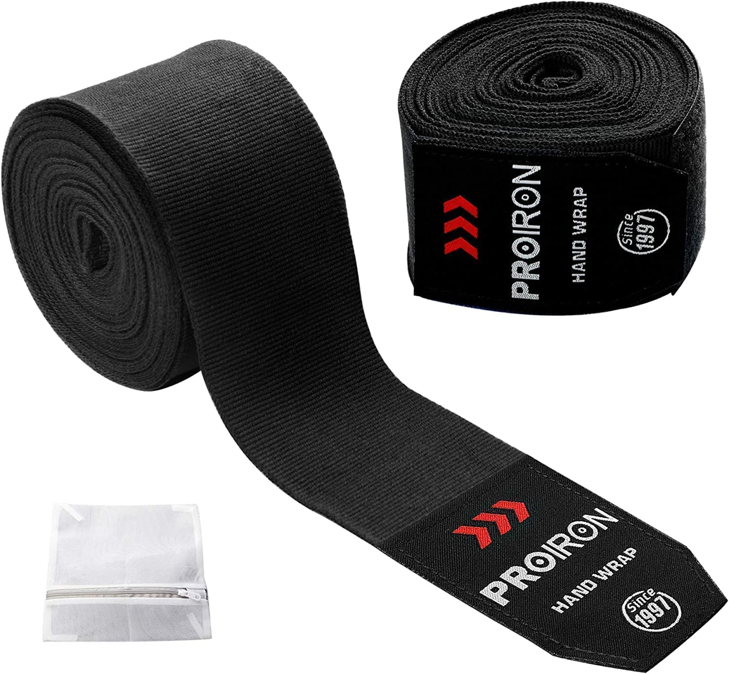 PROIRON Boxing Hand Wraps, Boxing Bandages Inner Gloves with Extra Wide Closure, Fist Wrist Protector for Men Women Kids, Great for MMA Boxing Training Gym Fitness 4.5M/2.5M (Pair)