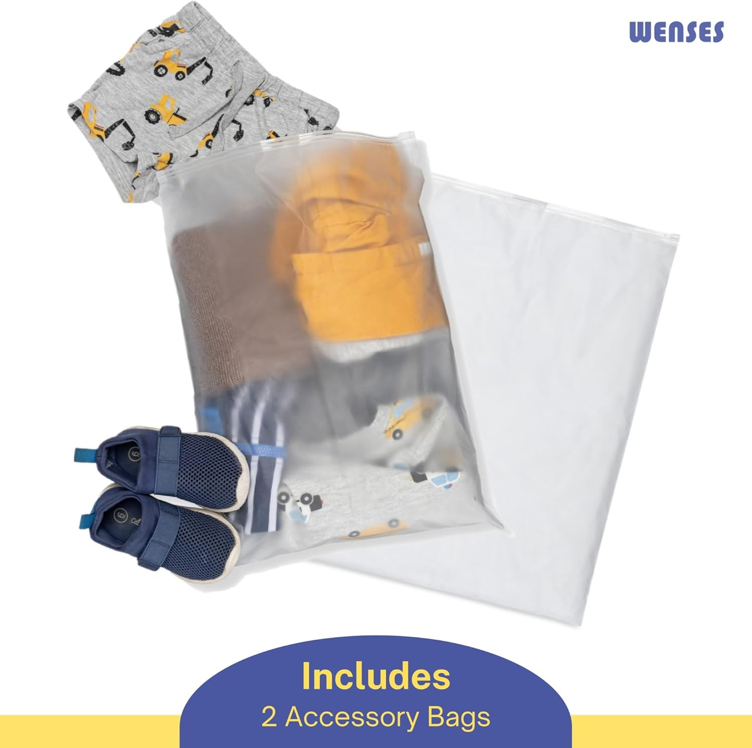 Wenses Crib Mattress Storage Bag with Zipper, 5 Mil Clear Plastic Cover for Moving, Includes Accessory Bags image number 6