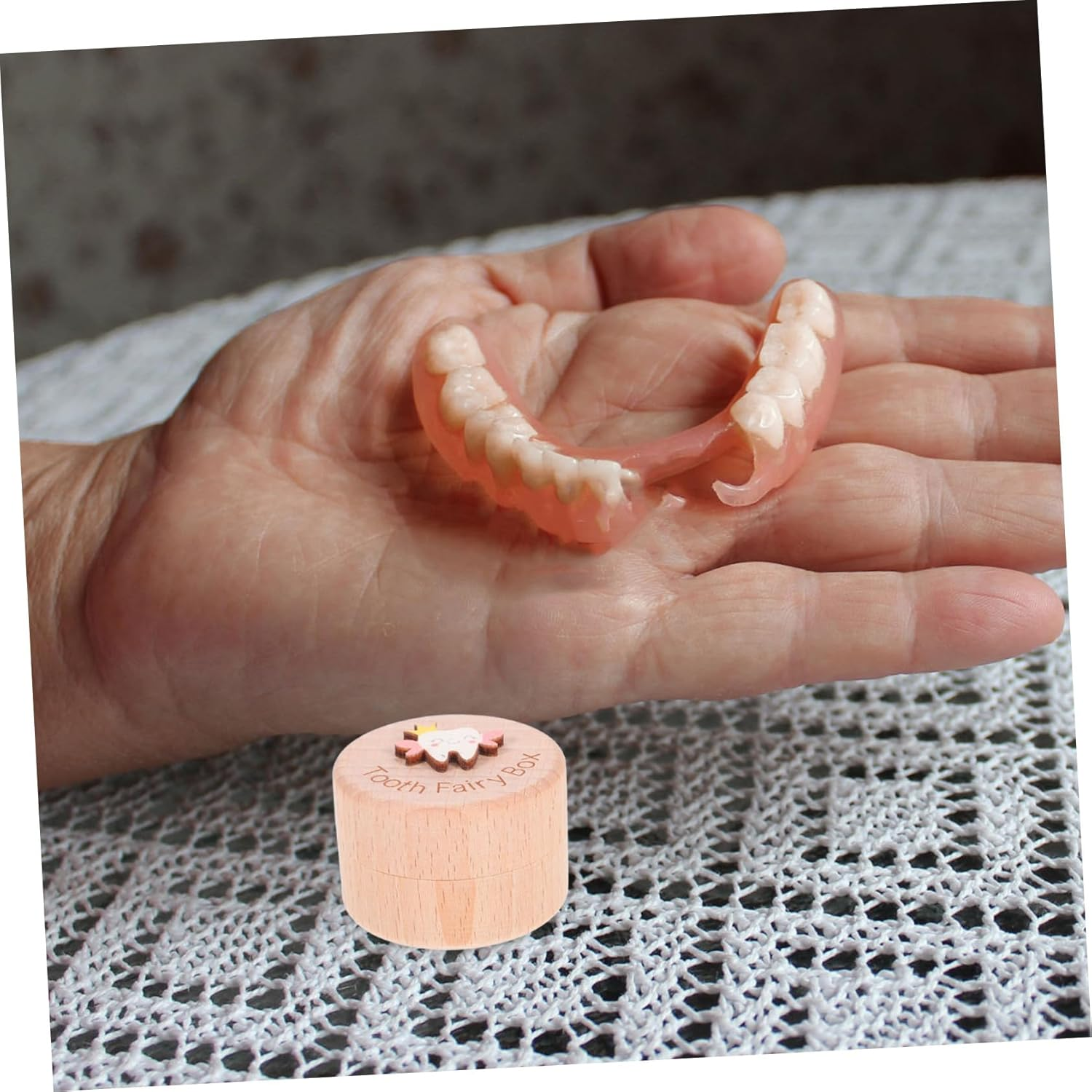 ABOOFAN Wooden Boy Girl'S Teeth Box Cute Tooth Keepsake Organizer for Boys Girls Shower Birthday Present image number 5