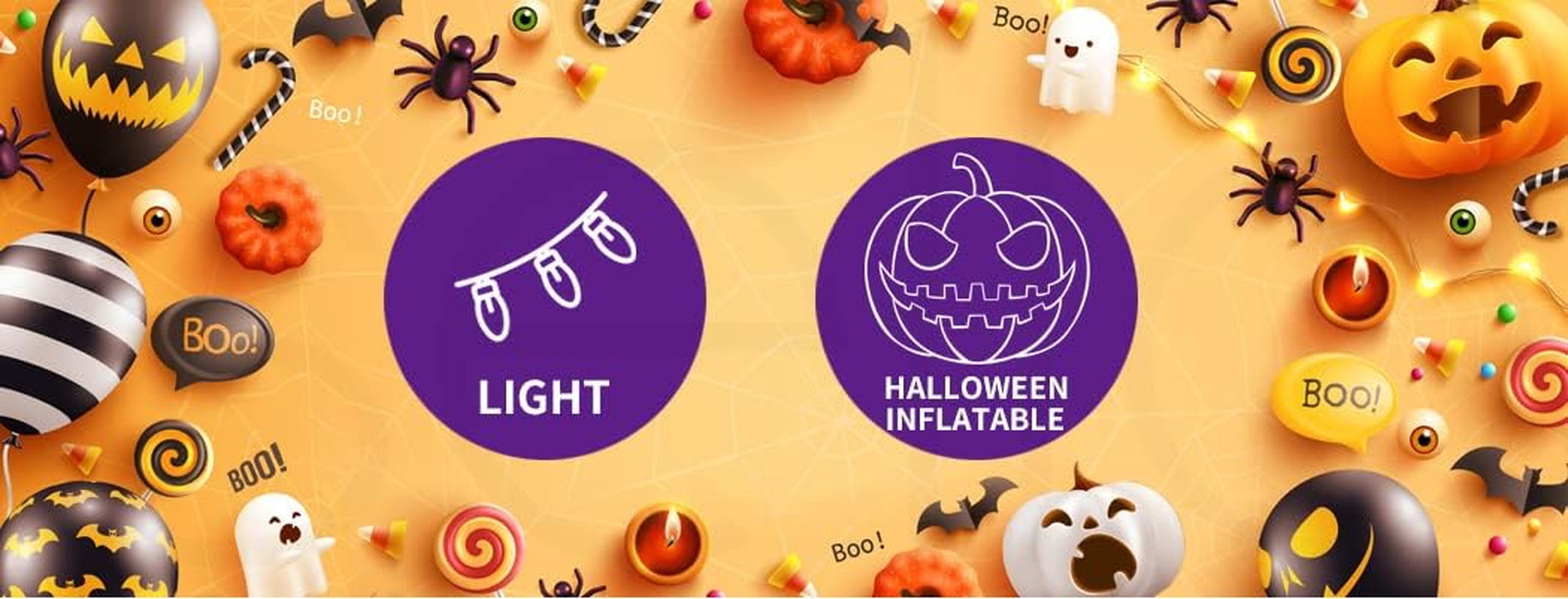 Halloween Decorations Inflatable Party Pumpkin Led Lights Kid Ghost Dinosaur image number 5