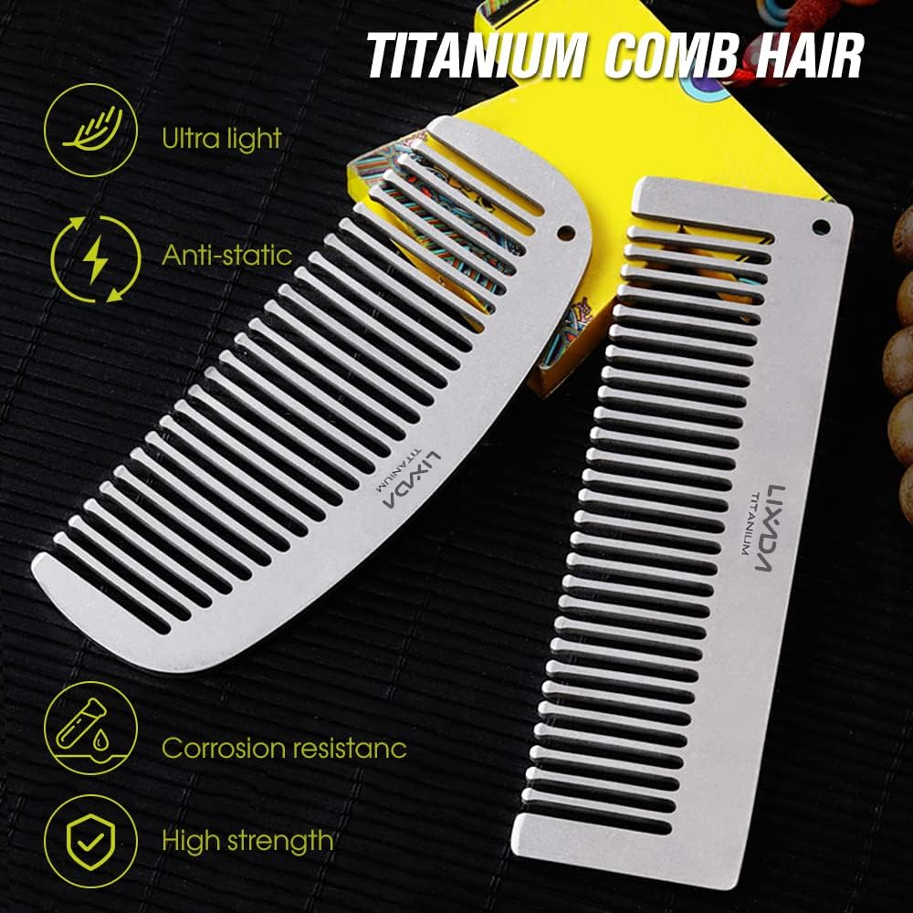 Titanium Comb -Static Hair Beared Comb Po Et Comb image number 3