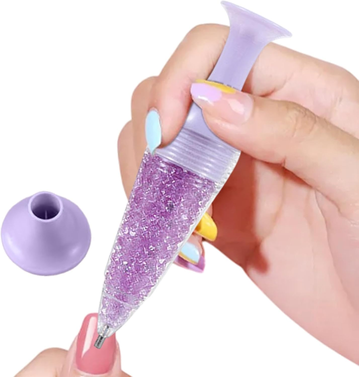 Diamond Painting Pens, Wax Pencil for Rhinestones Rhinestone Picker for Nail Gems Crystals Nail Crafts, Heads Point Drill No Wax Needed Nail Art Tool for 5D Painting or Nail Decoration image number 6