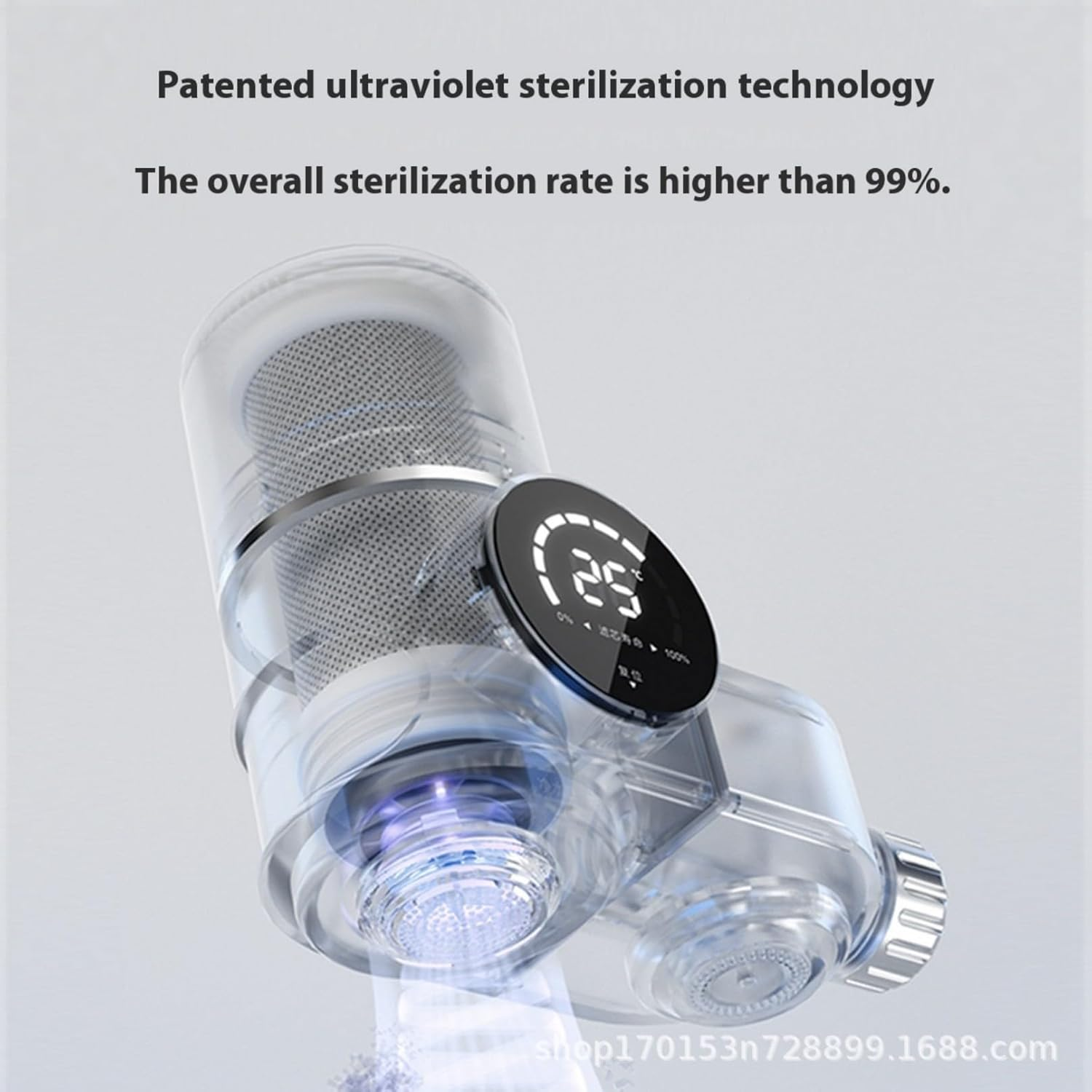 Water Filter for Sink Faucet, Upgraded Faucet Mount Water Filtration System with UV Light and Real-Time Filter Life Indicator, Reduces Lead Chlorine, Heavy Metals(Three Filters) image number 6