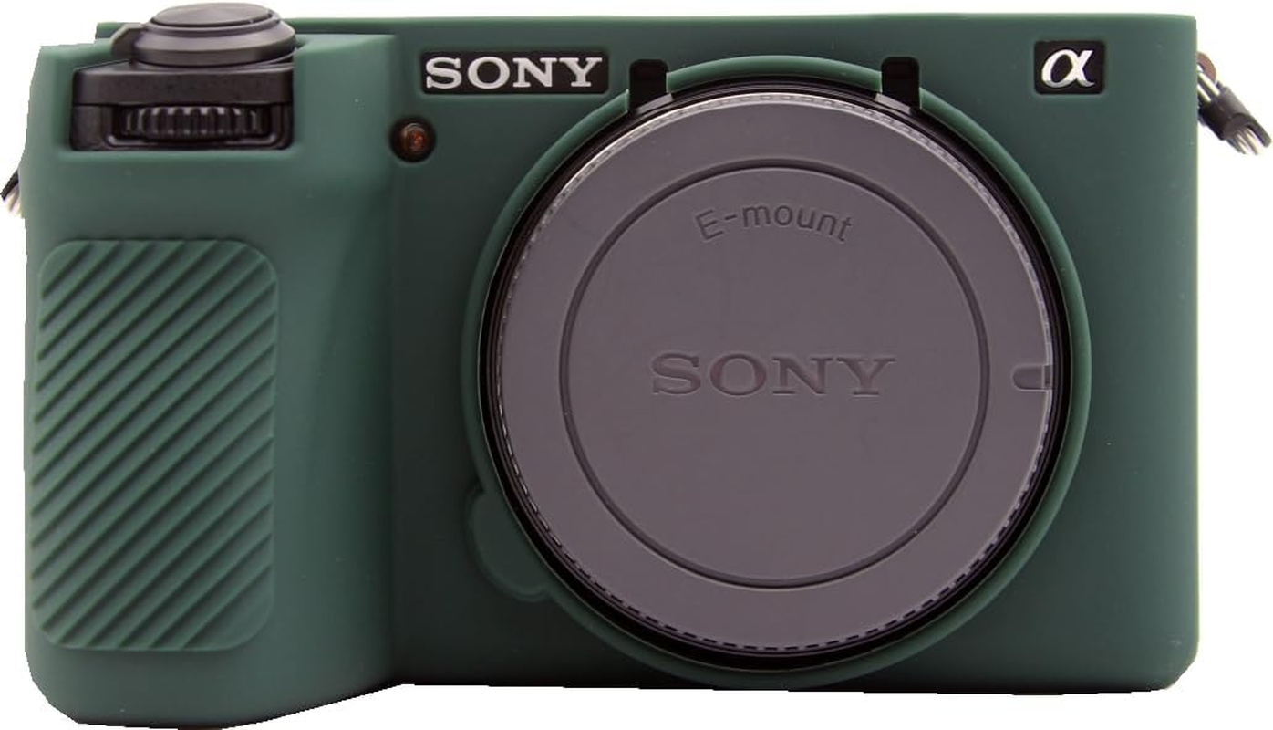 A6700 Camera Case, BMAOLLONGB Fullbody Thin Lightweight Silicone Camera Skin Body Rubber Cover Case for Sony Alpha A6700 (Green, Smooth) image number 7