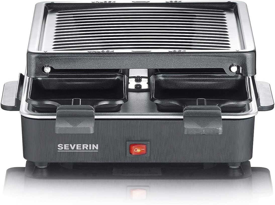SEVERIN RG 2370 Mini Raclette Grill for 4 People Black image number 6