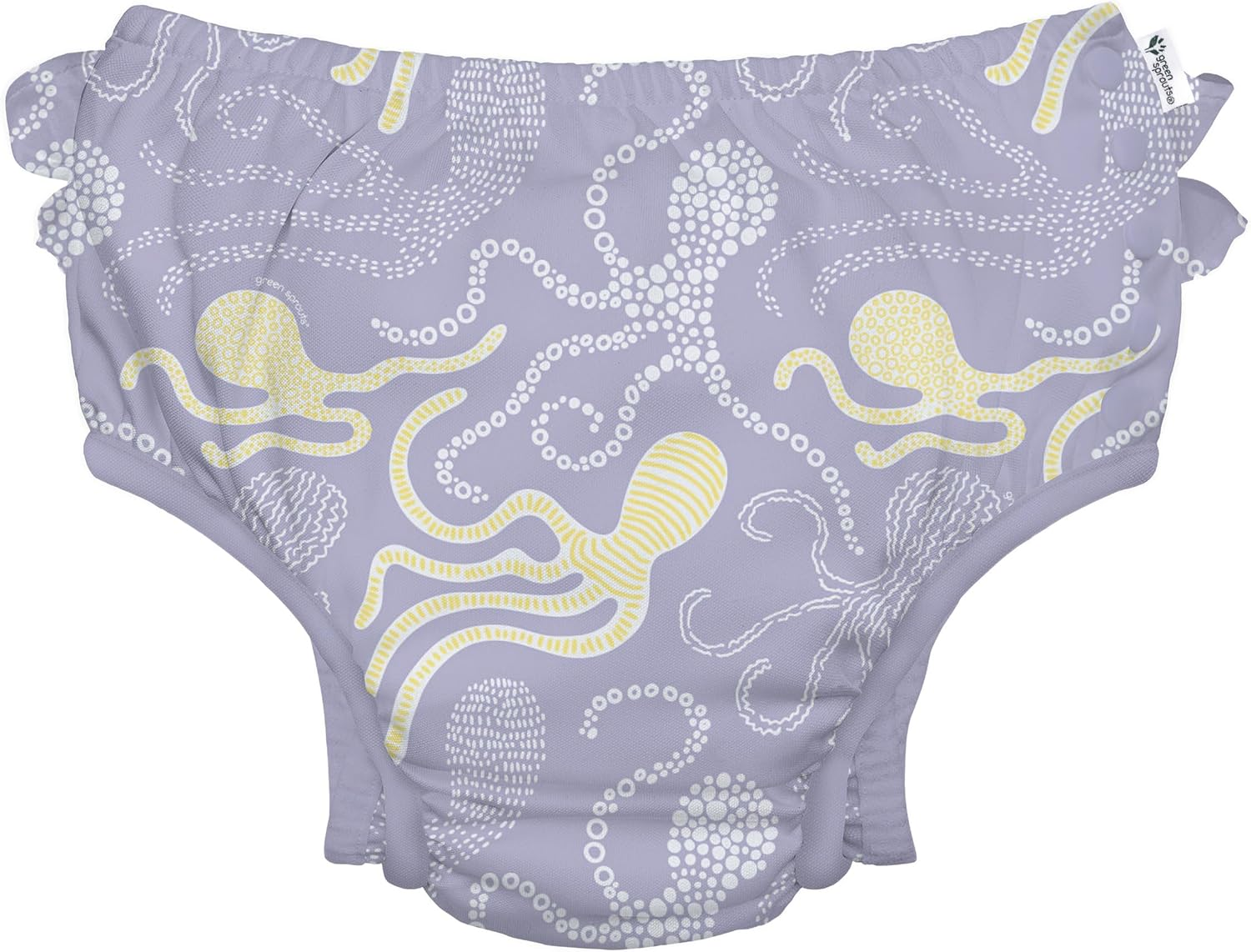 Diaper Swim Pants Swim Diaper Swim Pants for Girls Boys Baby Swimming Swimsuits Green Sprouts Swim Diaper M 6 Months to 12 Months Lavender Octopus