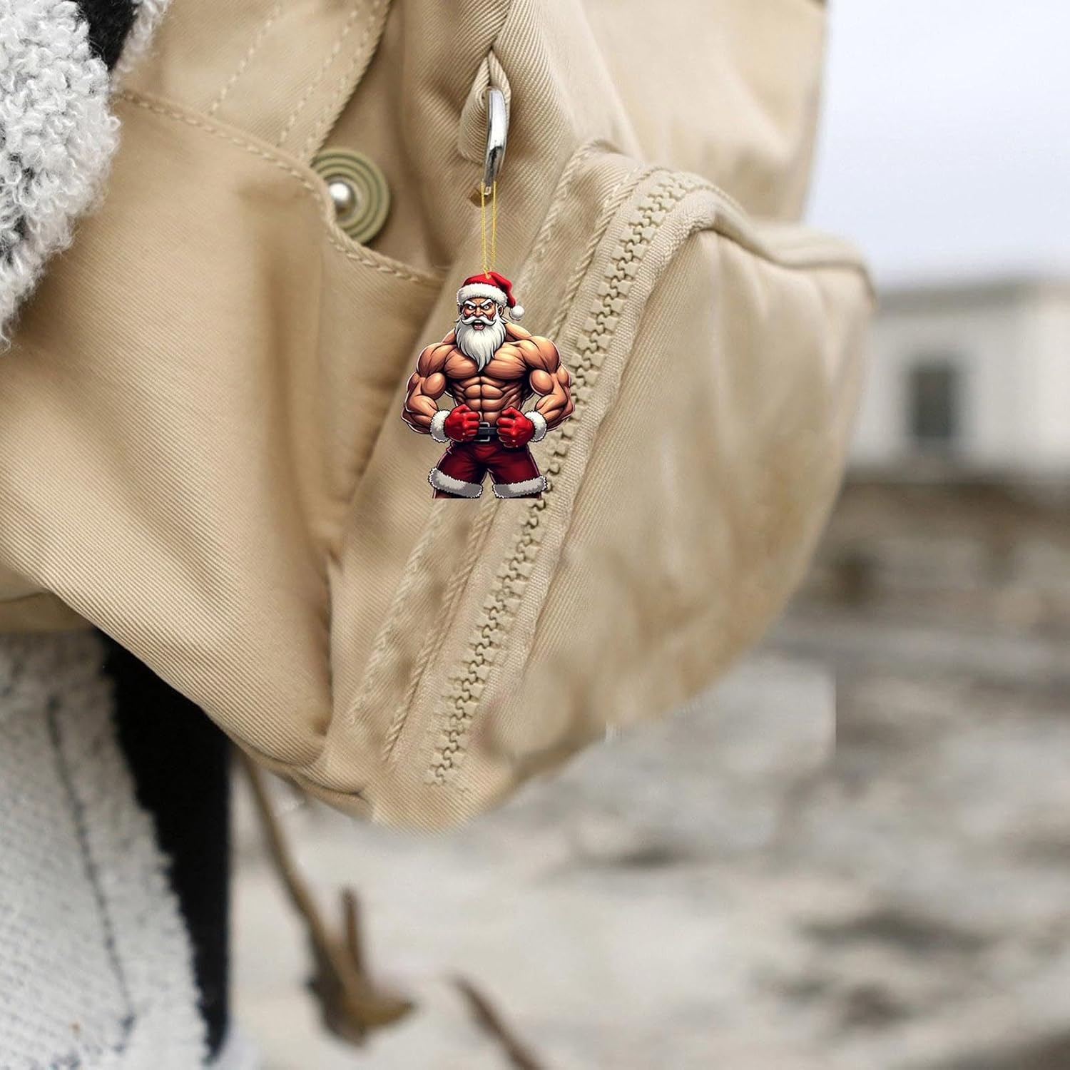 Muscle Set, 2024, Flat Acrylic Pendants, Christmas Tree Decorations, 24X Countdown Ornaments, Festive Holiday Decor, Unique for Christmas Tree image number 2