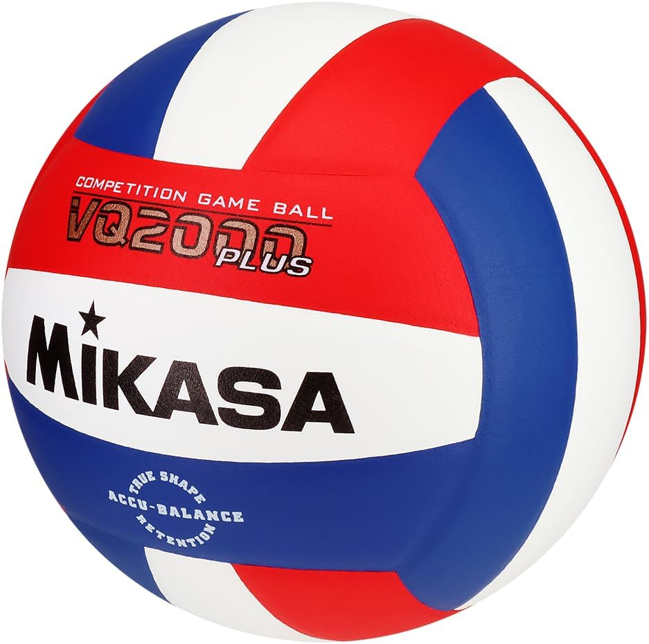 Mikasa VQ2000 Micro Cell Volleyball - Columbia Blue ,Navy ,White image number 2