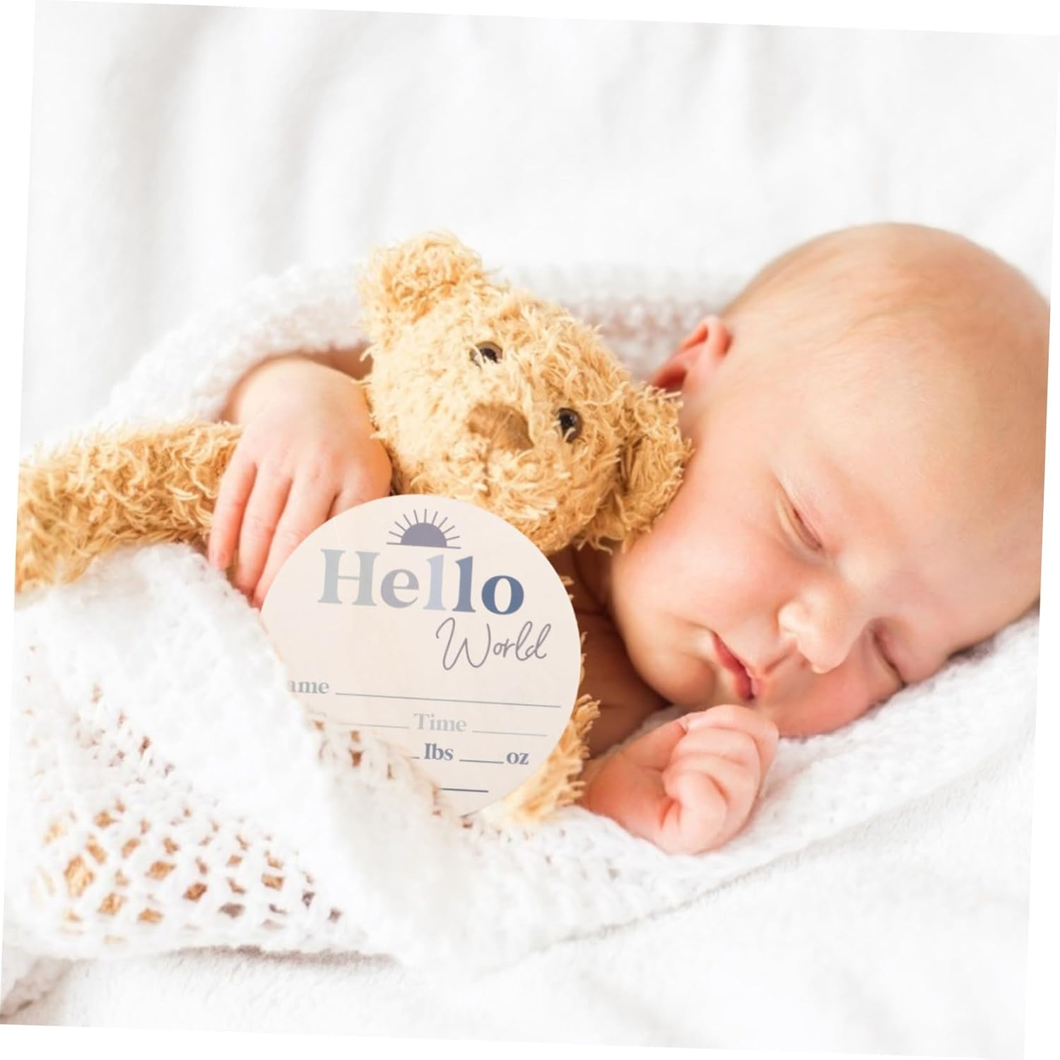 Unique Floral Design Milestone Discs Shower Props Wood Table Decor Elegant Nursery Decor Parent image number 1