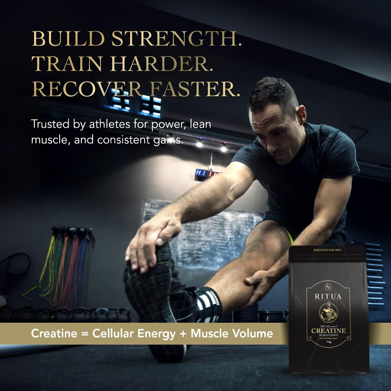 Creatine Monohydrate for Men, 100% Micronised, Unflavoured, Easy-Mixing Powder, 1 Kg image number 5