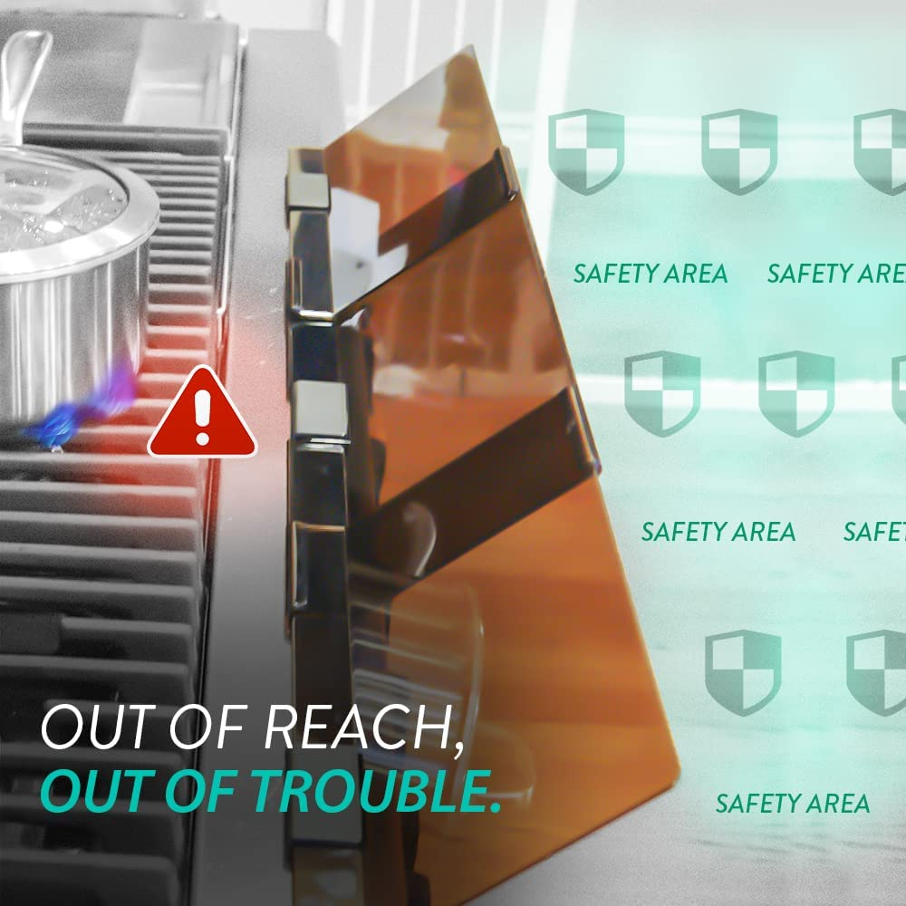 Prince Lionheart Adjustable Stove Guard for Child Safety, Adhesive Stove Guard Protect Baby from Burns image number 1