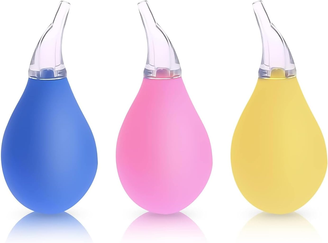 3 Pack Baby Nasal Aspirator and Nose Sucker Set &ndash; High-Quality Rubber Manual Mucus Suction Bulb, Soft Reusable Design for Infant and Toddler Travel, Portable Baby Nose Cleaner by Unron image number 4