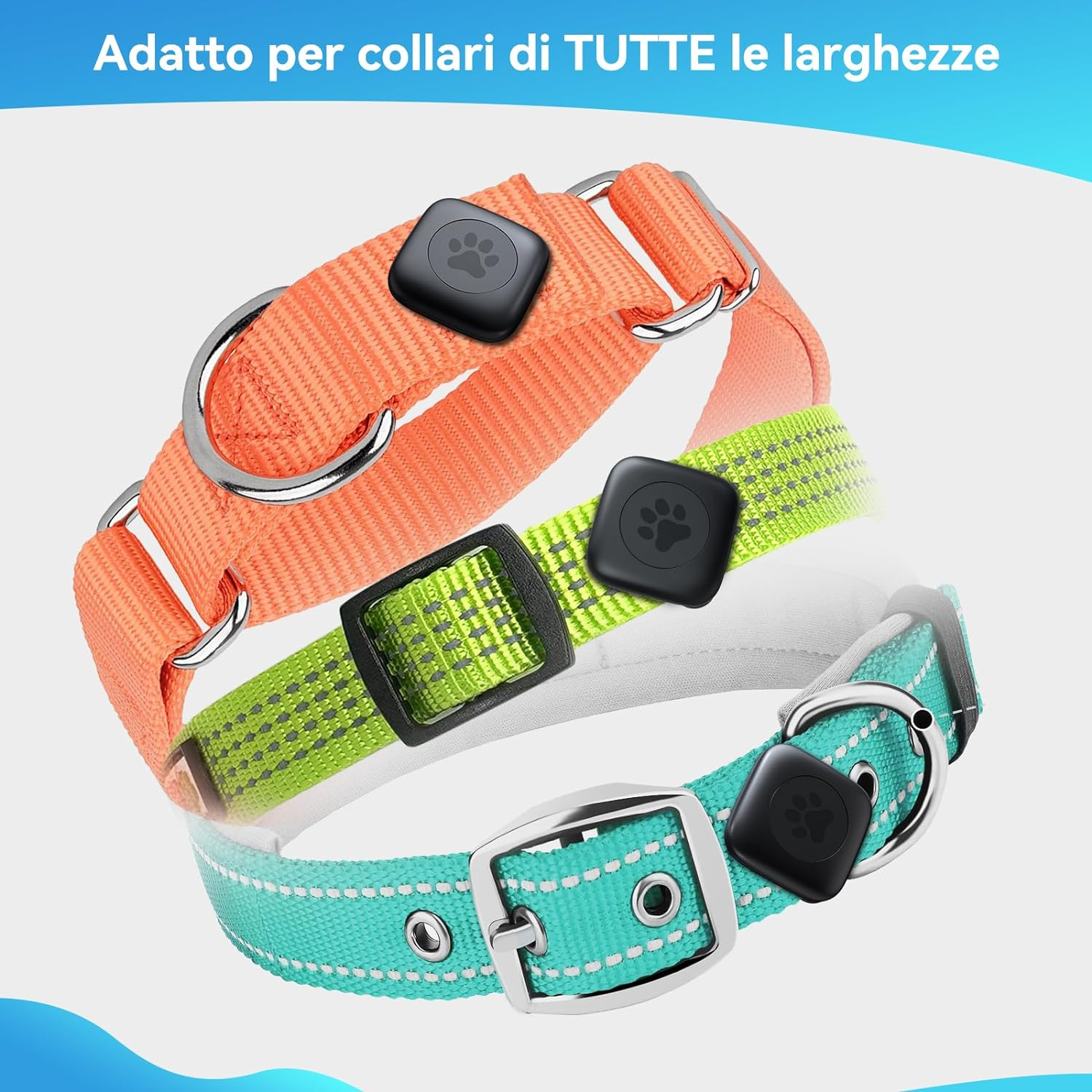 Cloudvalley IPX8 Waterproof Dog Collar Holder for Apple Airtags, Anti-Lost Airtag Mount Case Compatible with Dog & Cat, Pet Trackers for Apple Iphone, Ultra-Durable, Fits All Width Collars