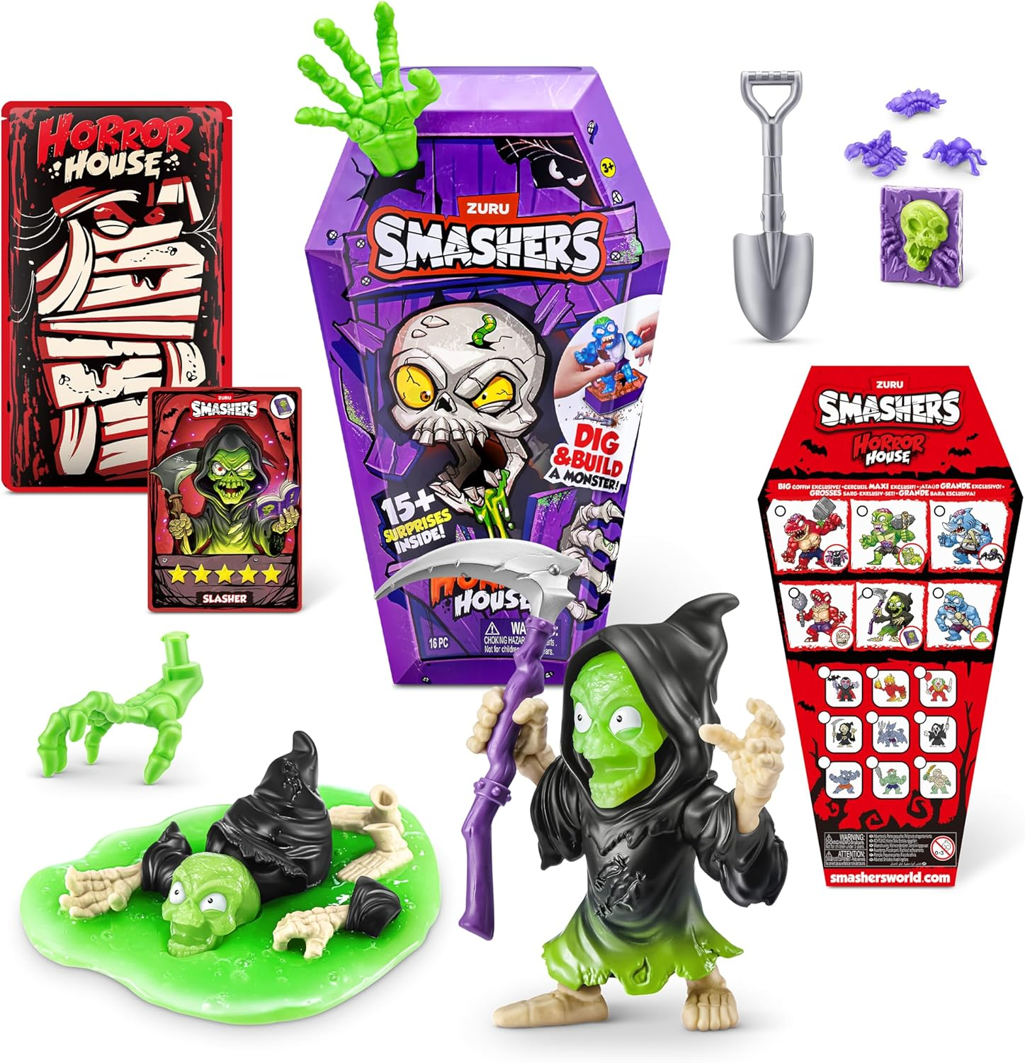ZURU SMASHERS Horror House, Reaper, Surprise Collectible Toy, Medium (30 Cm), (Reaper) image number 1