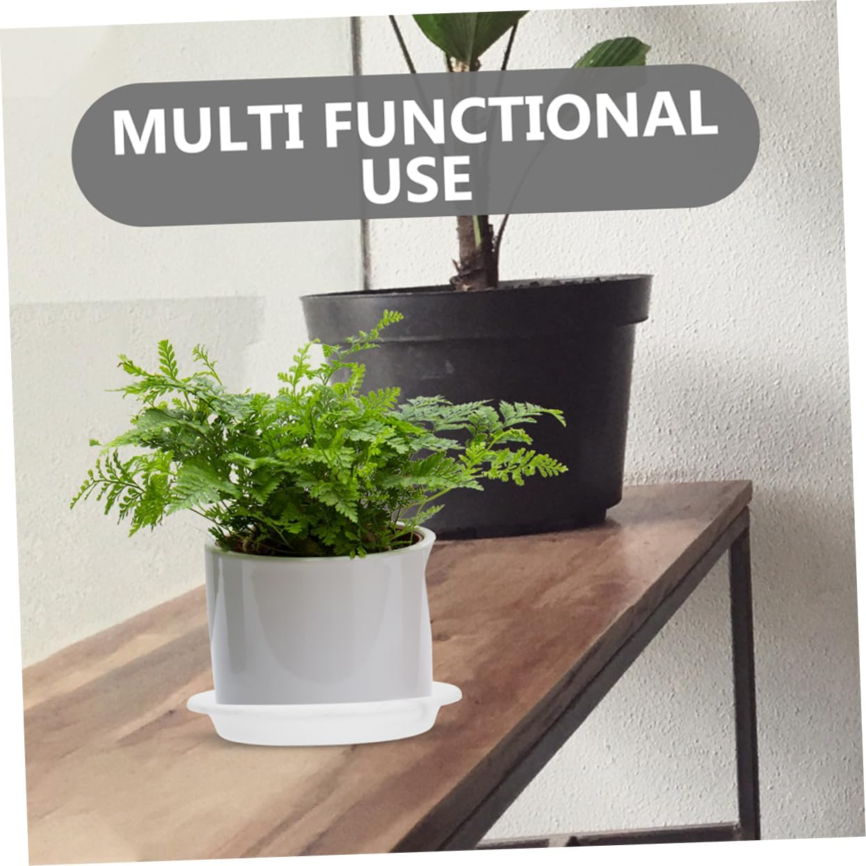 PAMINGONO 10Pcs round Plastic Pot Tray for Indoor and Outdoor Plants Thickened Drainage Saucer for Water Catching and Plant Maintenance Versatile and Sturdy Gardening Tray image number 3