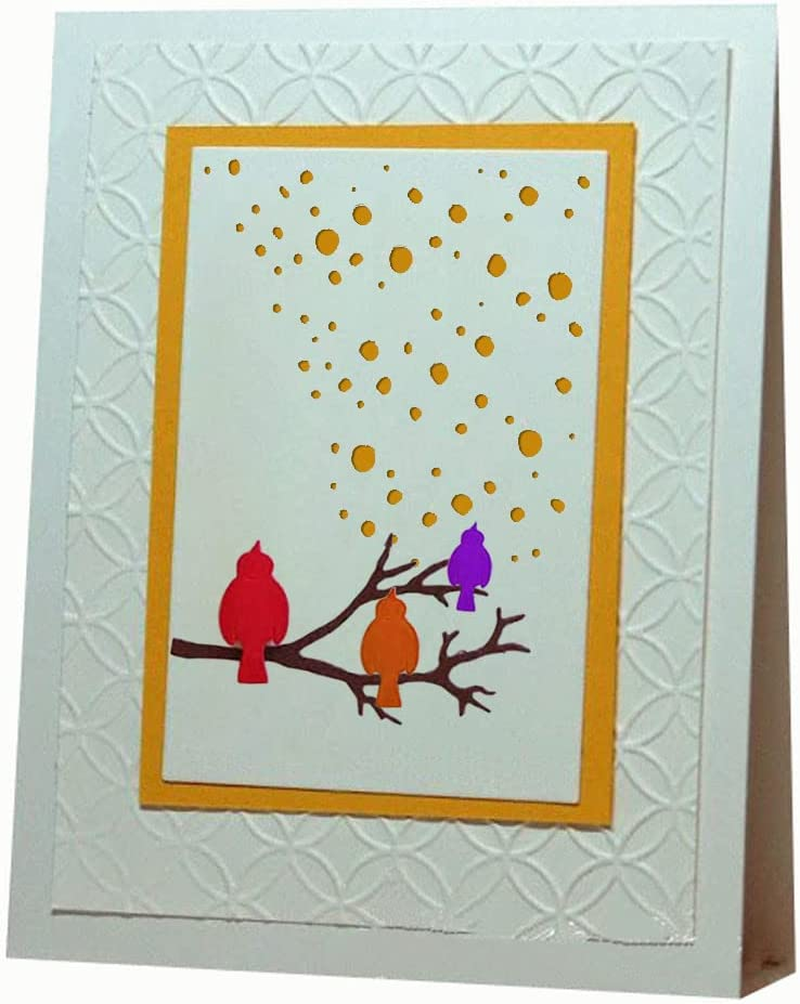 2 PCS Die Cuts for Card Making, AFUNTA Bird Tree Metal Die Cuts Bird Cutting Dies Supplies Embossing Stencils for DIY Scrapbook Album Decorative, Christmas Scrapbook Card Making image number 5