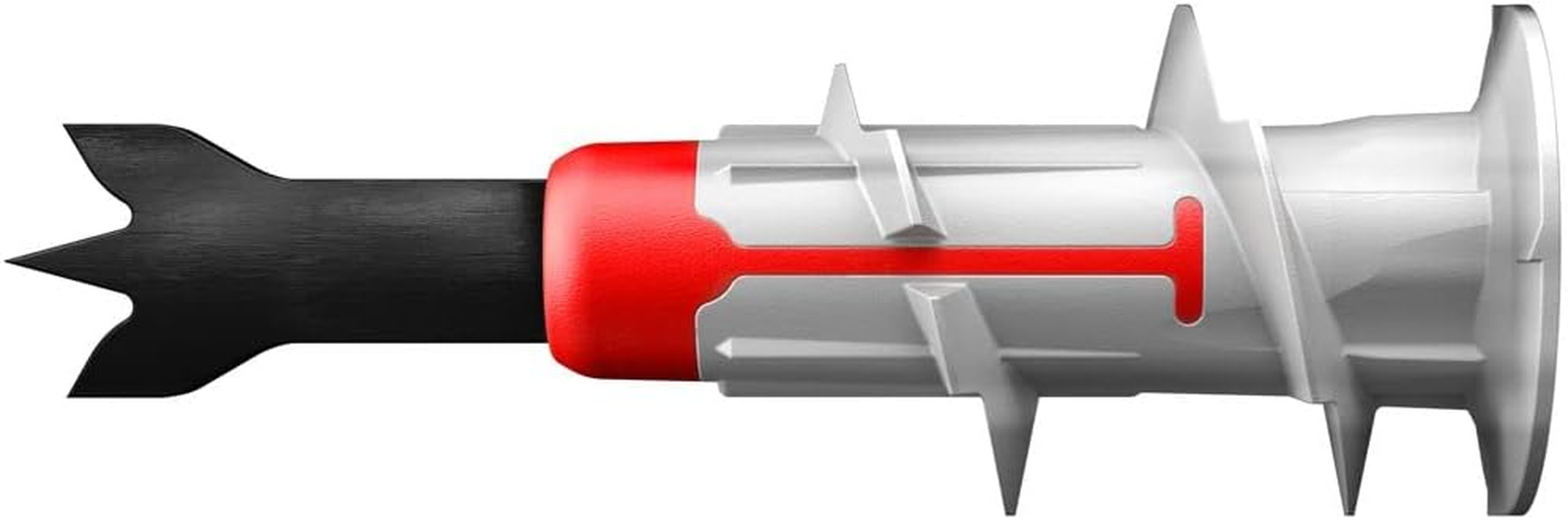 Fischer Duoblade LD, Innovative Self-Drilling Plasterboard Plug, Strong Plug for Fast and Easy Installation in Gypsum Plasterboard and Fibre Board, with Metal Tip, 40 Plugs image number 2