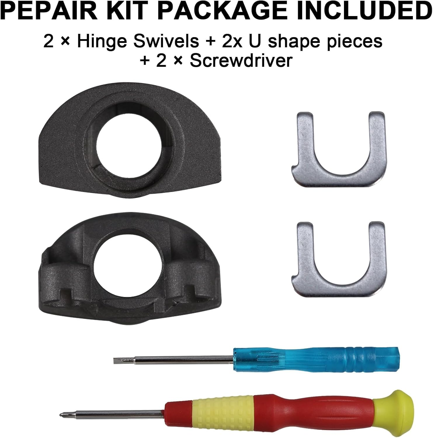 Adhiper WH-1000XM4 Hinge Swivels + U Shaped Metal Hinge Lock Grove Replacement for Sony WH-1000XM4 Headphone,Replacement Parts Accessories Hinge Spins(Black) image number 6