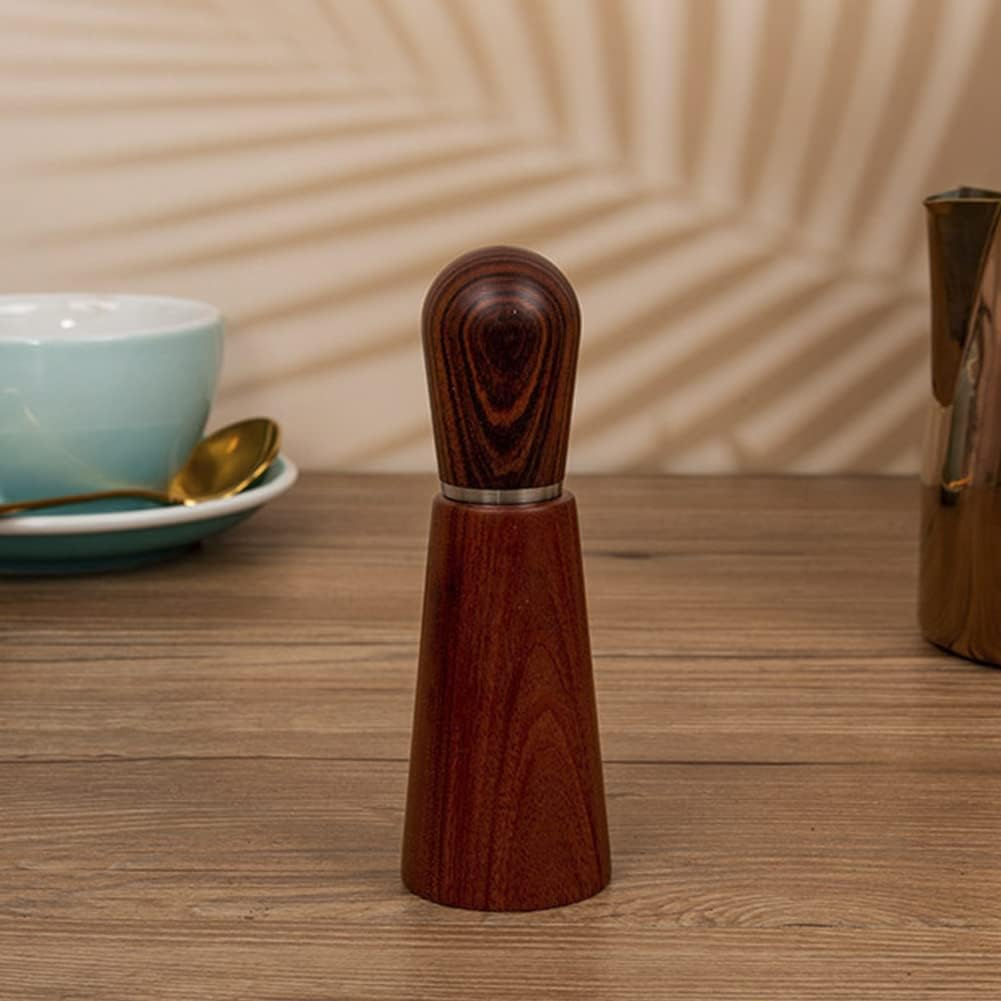 Espresso Coffee Stirrer, Coffee Powder, Coffee Stirring Tool for Espresso Distribution, Stainless Steel Needle, Natural Wood Handle and Stand (2PCS Set(1 Red Sandalwood+1 Brush)) image number 6