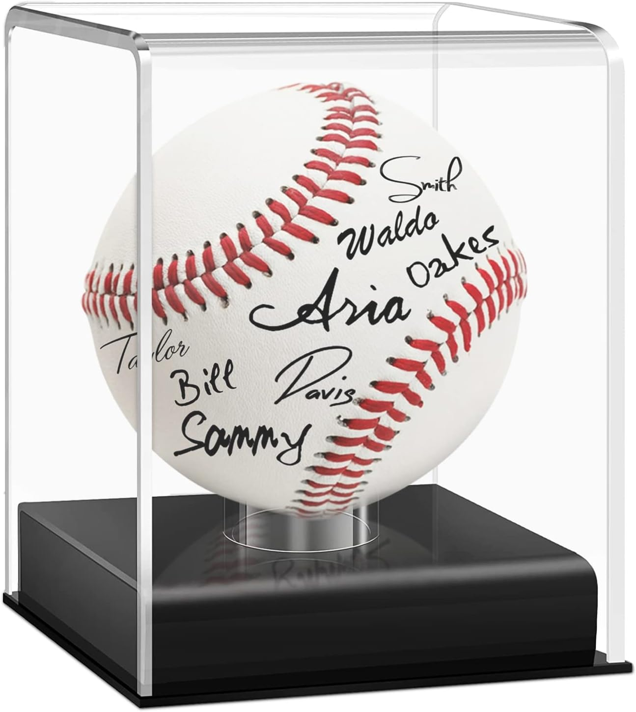 Baseball Display Case, UV Protected Acrylic Cube, Clear Case for Memorabilia and Autographed Balls (1 PC) image number 2