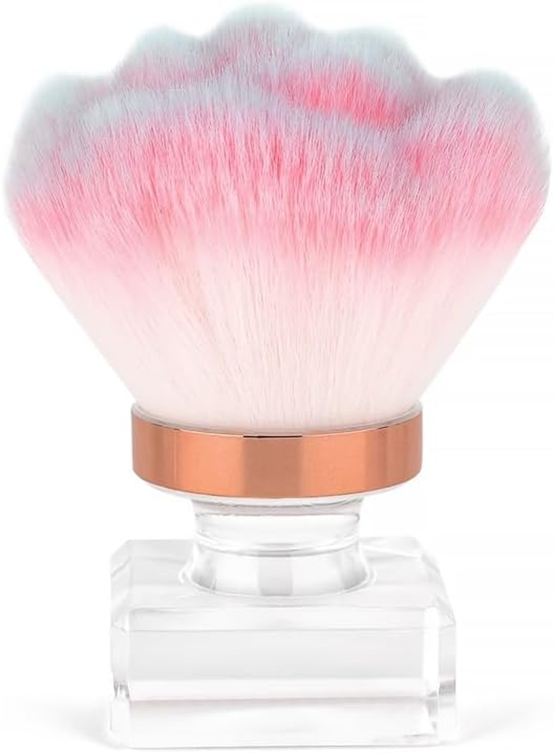 Rolabling Nail Dust Brush Nail Art Dust Cleaner for Acrylic Nails Dust Brush for Nails Nail Art Manicure Dust Cleaner Brush for Nail Clipping Cleaning Makeup Brush Tools (8)