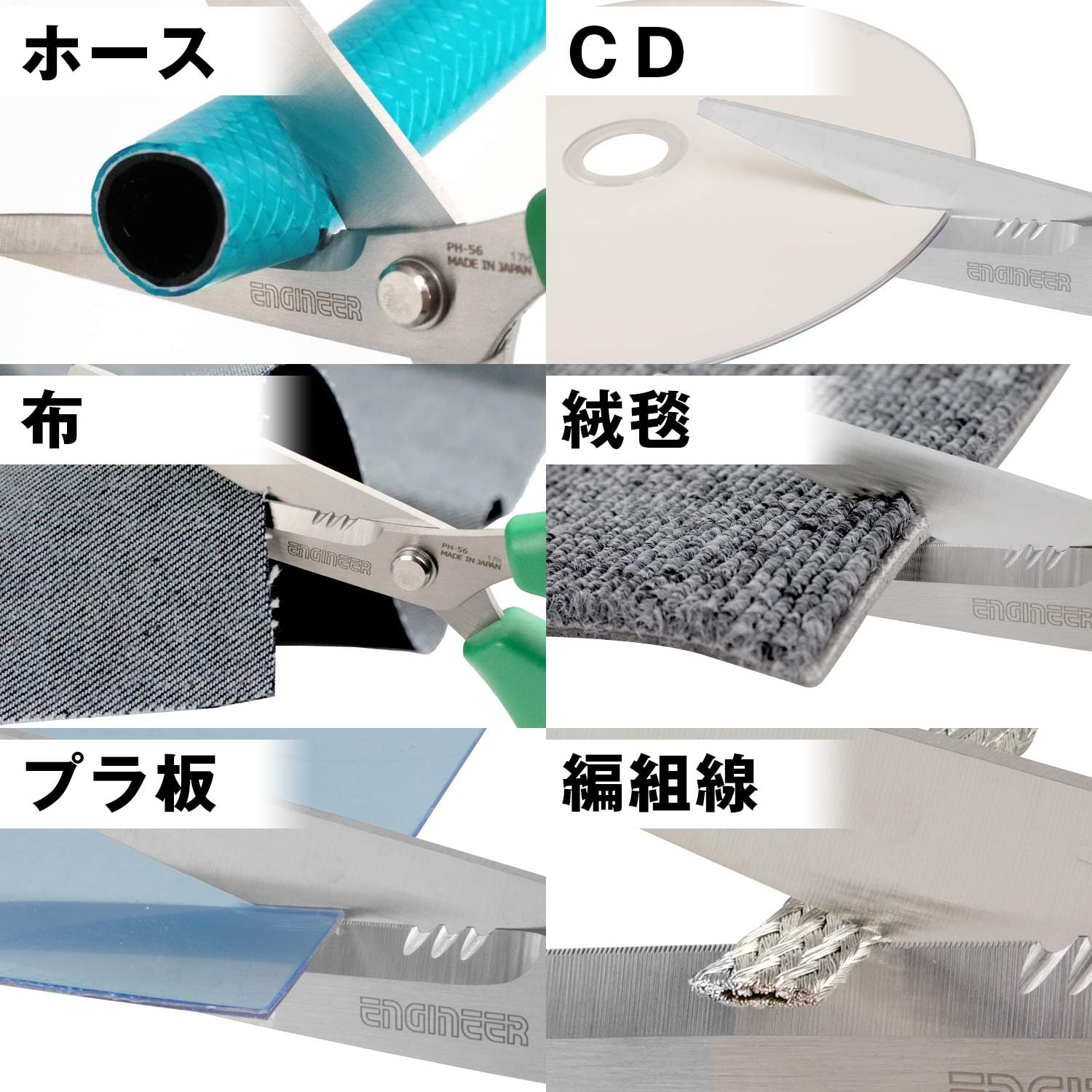 Engineer Best Versatile High Performance Combination Scissors W/Micro-Serrations Holds the Object without Slippage Such as Kevlar, Aramid Fiber, Plastic Plate, Etc. (Green) - Yellow image number 2