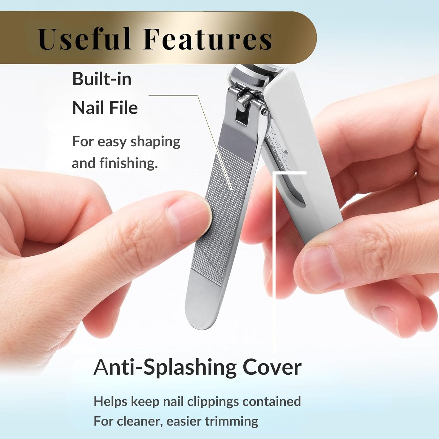 Wablade Steel Nail Clippers Fingernail and Toenail Curved Blade Made in Seki Japan (Mt.Fuji)