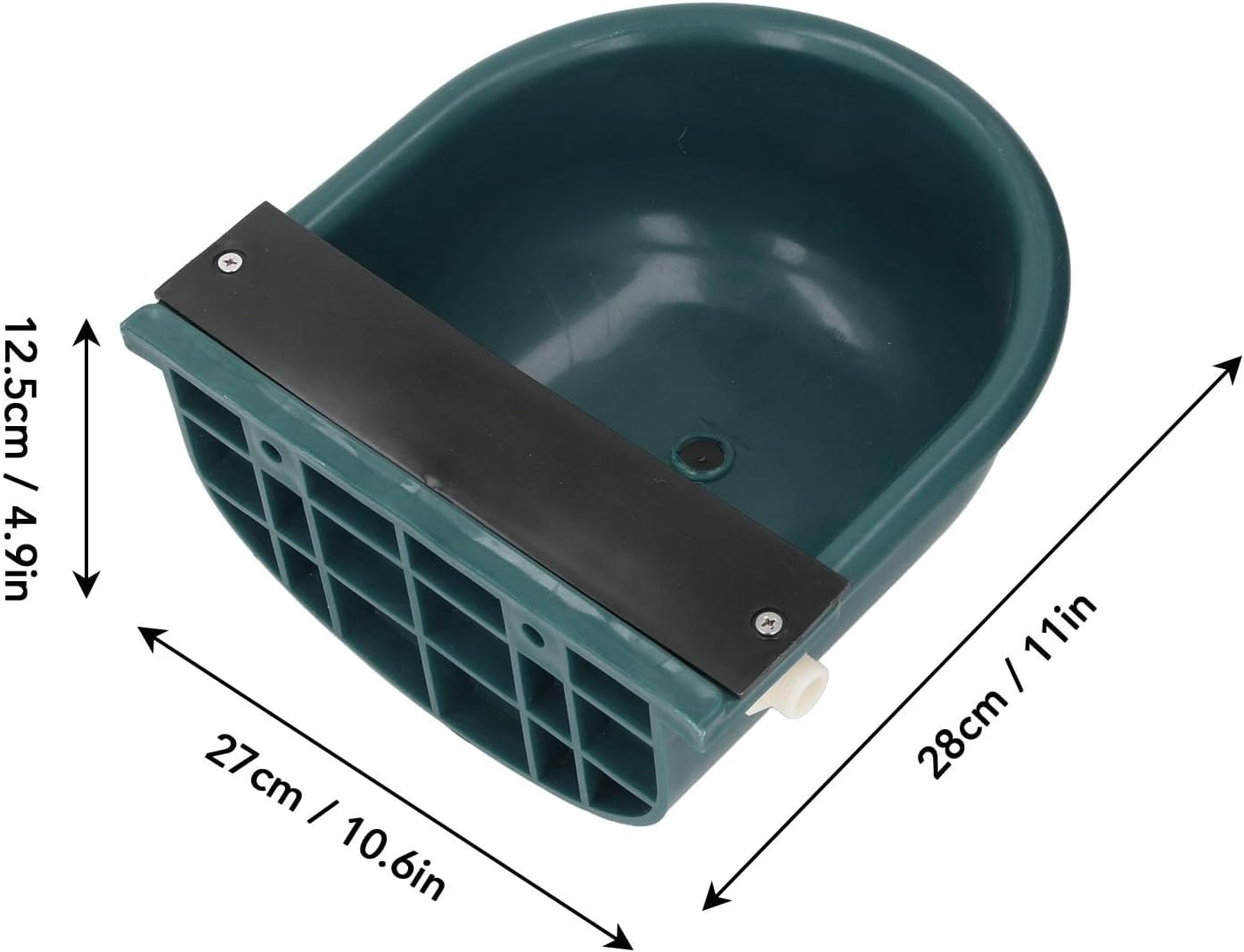 Automatic Waterer Bowl, Large Capacity Livestock Water Trough Bowl with Drainage Hole for Cattle Sheep Horse, Large Horse Waterer Automatic Water Dispenser Bowl for Sheep Dog