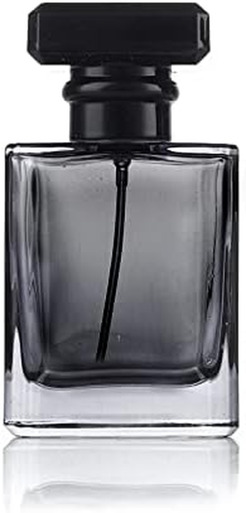 Empty Glass Perfume Spray Bottle Rectangle Clear Grey (30Ml) image number 3