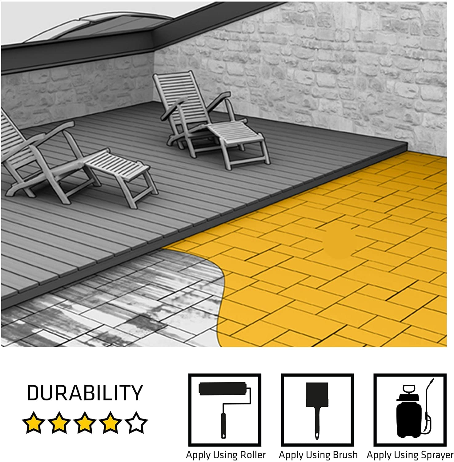 Sika Patio Seal - Paving Sealer, Clear, 5 Litre image number 6