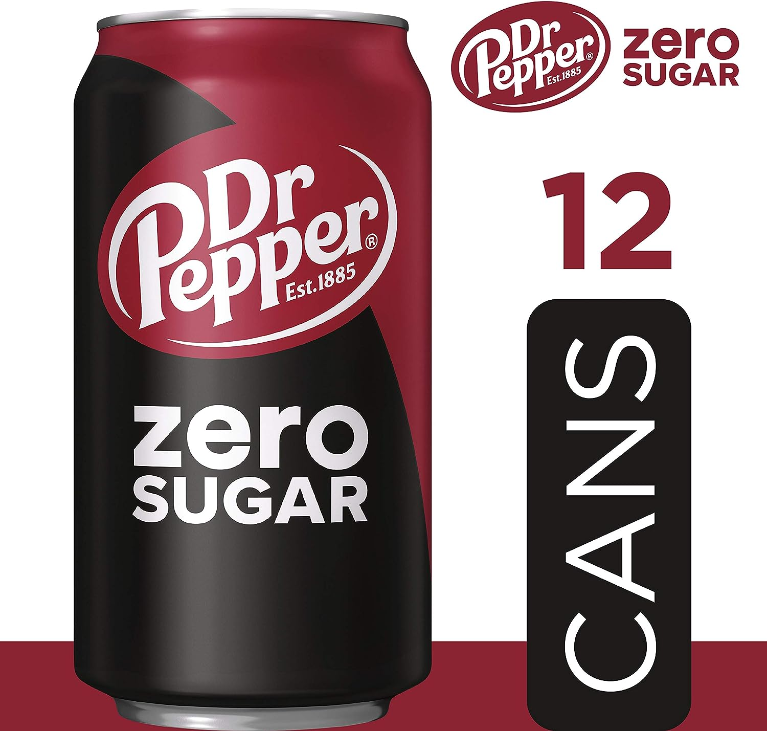 Dr Pepper Zero Sugar Soda, 355Ml X 12 Pack image number 6