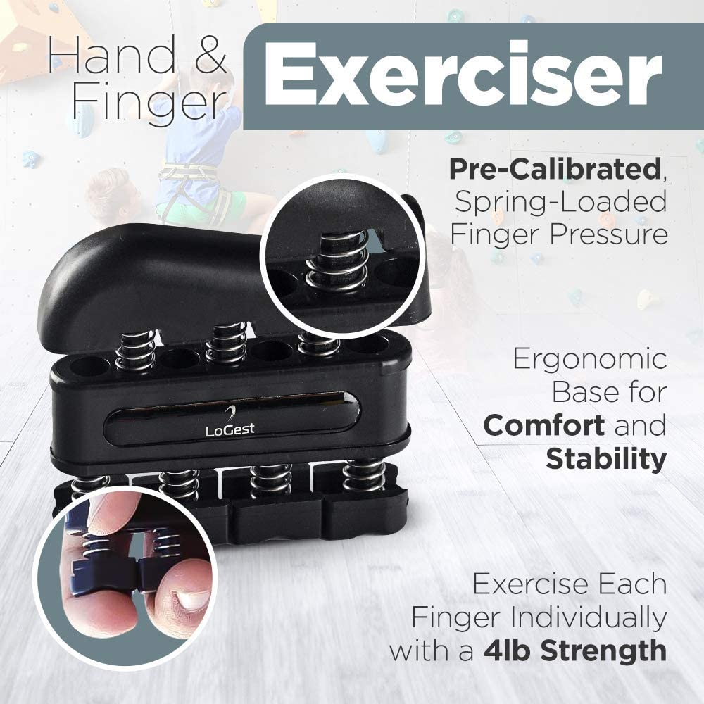 Finger Strengthener - Finger Exerciser for Forearm and Hand Strengthener - Hand Grip Workout Equipment for Musician, Rock Climbing and Therapy image number 5