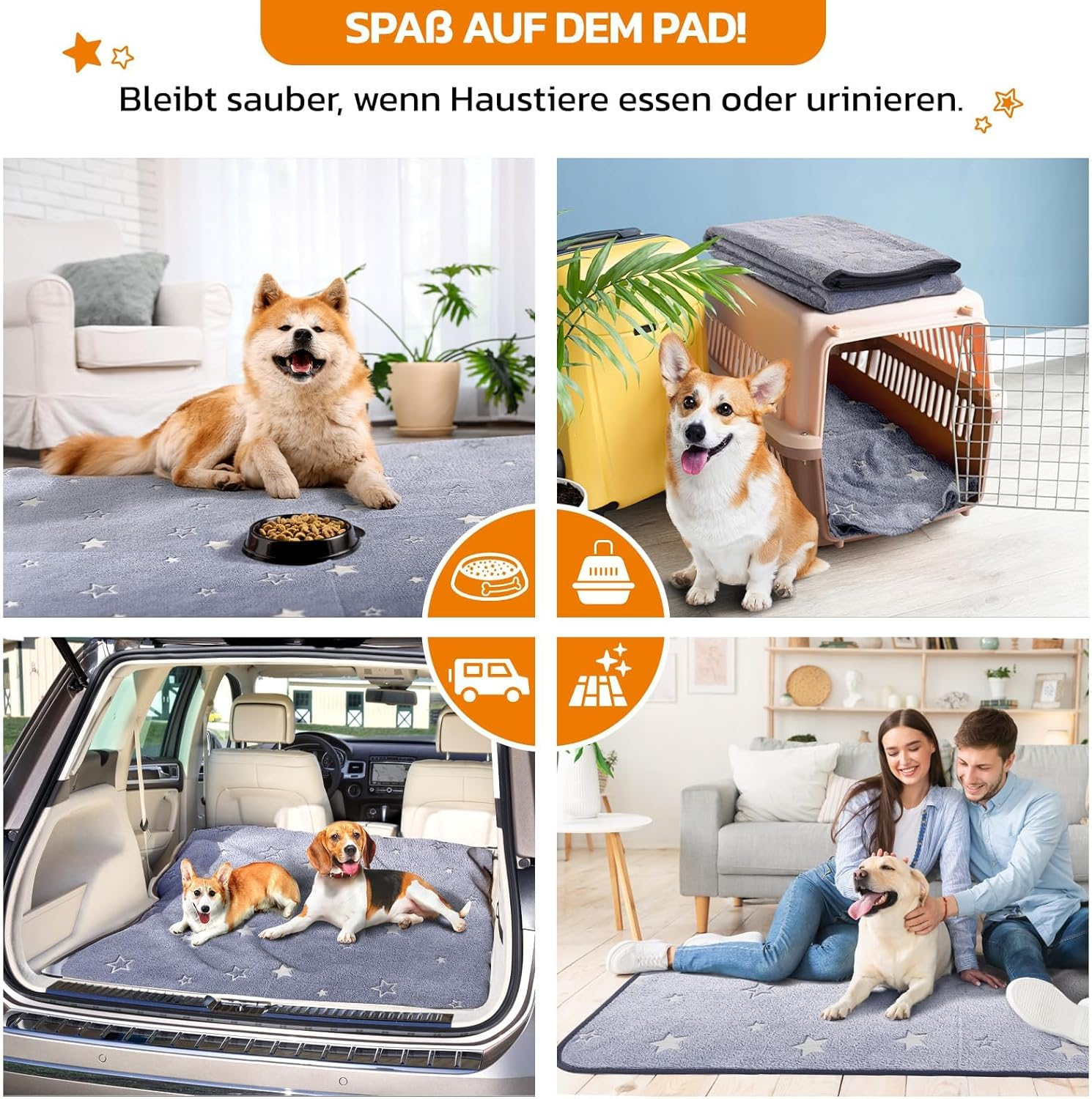 PICK for LIFE Pet Urine Mat, Washable Puppy Pads Mat for Dogs, Quick Absorbent, Pet Hygiene Mat for Puppies, Old or Incontinent Dogs, 70 X 100 Cm image number 2