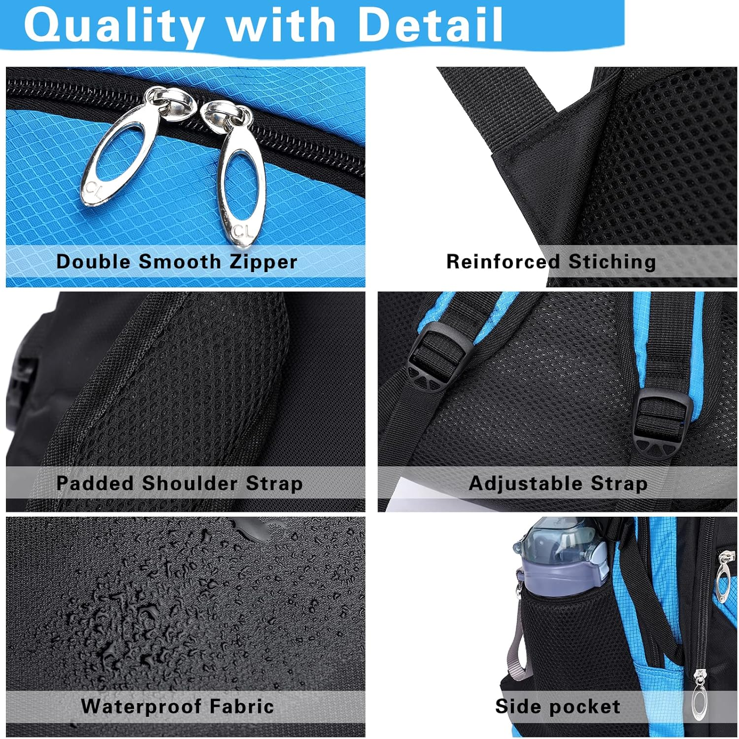 Kids School Backpack for Boy and Girl,Large Capacity Middle Elementary Primary Studentsteens Bookbag Sports Daypack - Black image number 6