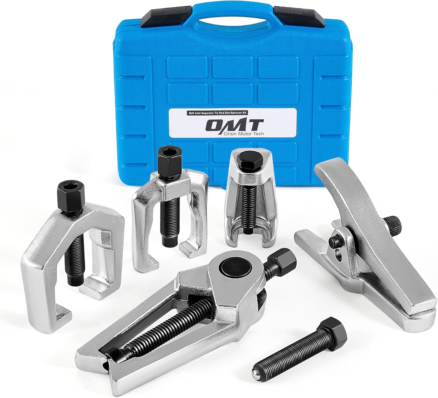 Orion Motor Tech 5PCS Ball Joint Separator Tie Rod End Remover Pitman Arm Puller Service Splitter Removal Tool Kit (BL)