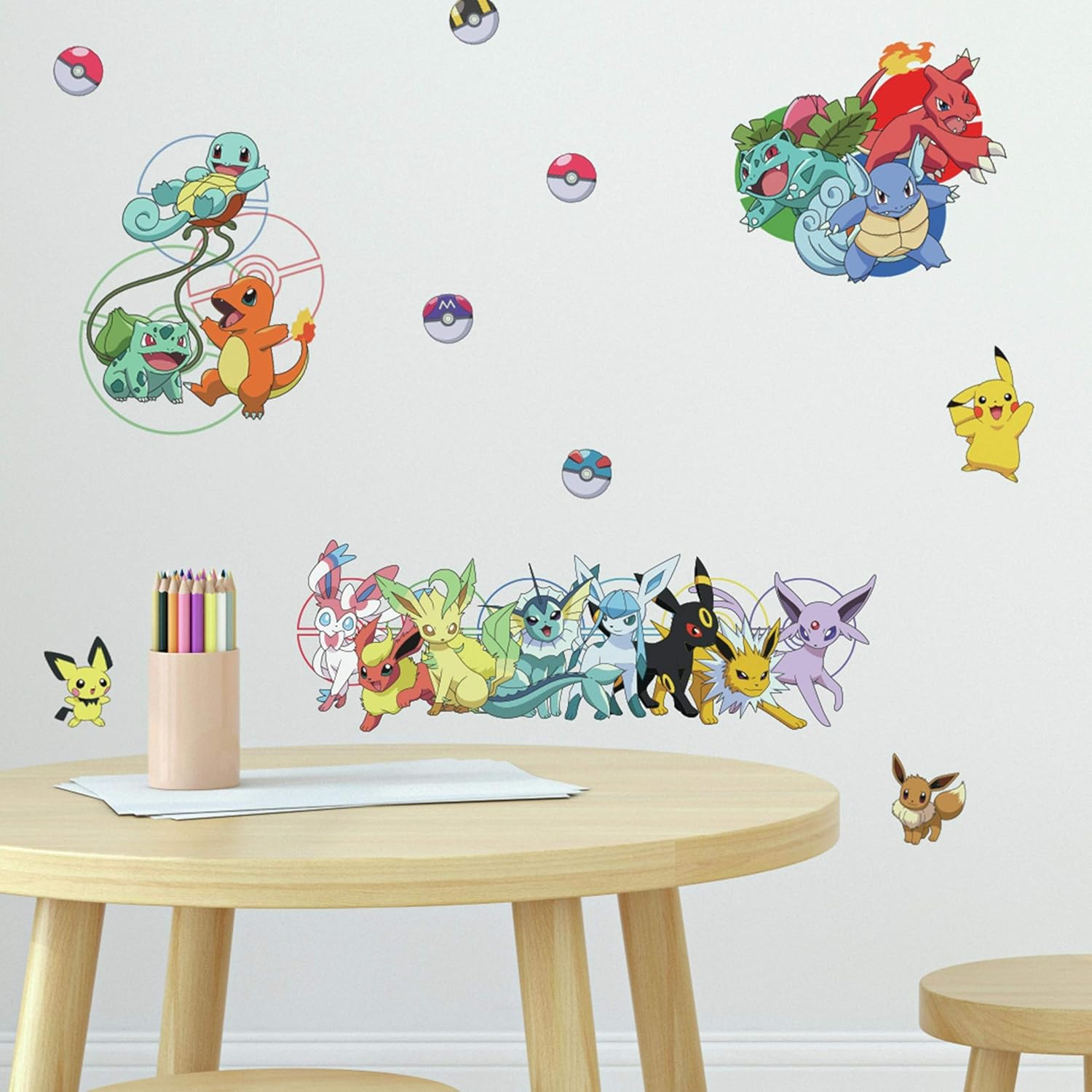 Roommates RMK4150SCS Pokemon Favorite Character Peel and Stick Wall Decals image number 1