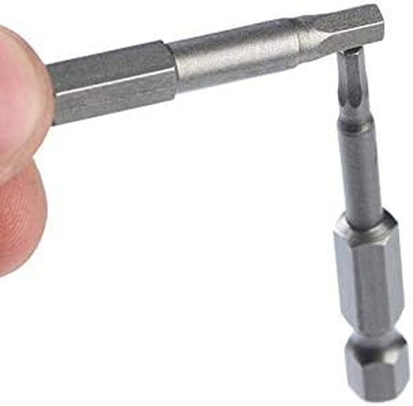 Yakamoz 10Pcs SAE Imperial 5/64-5/16 Inch Hex Head Magentic Screwdriver Bit Set Allen Wrench Drill Bits Tool with 1/4" Hex Shank - 2 Inch Length