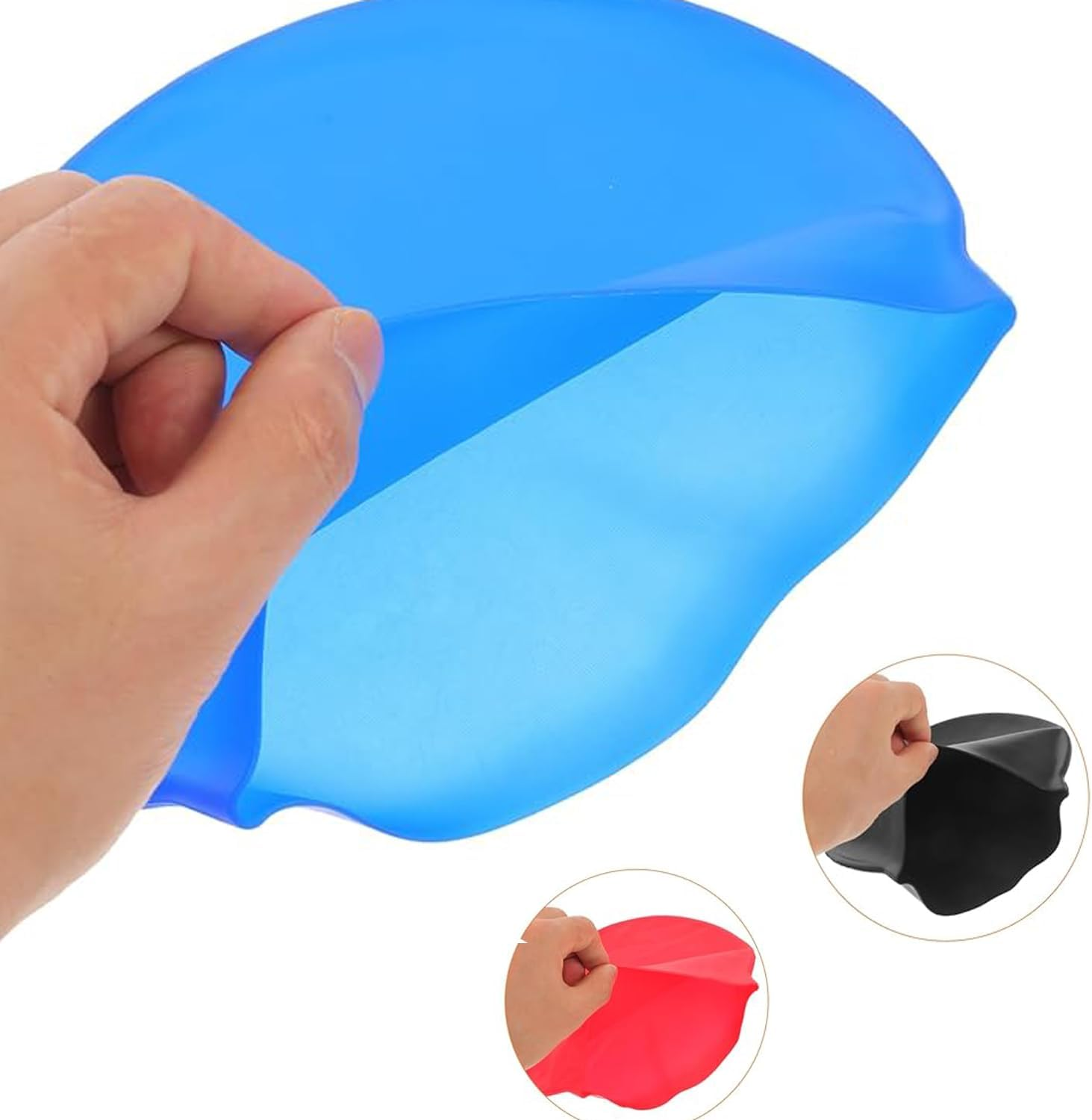 Silicone Swimming Cap Swimming Caps for Men Swim Cap Swimming Cap for Long Hair Novelty Silicone Cap Swim Hats for Women Swimming Cap for Men Bathing Cap image number 5