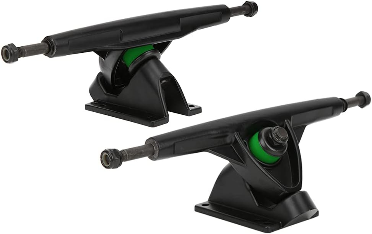 Skateboard Truck, 26X16X8Cm Lightweight Longboard Bracket, 7 Inch 2PCS Black Aluminium Alloy for Longboard Bracket Skateboard, Skateboard Bearings Hardware Combo Starter Kit image number 1