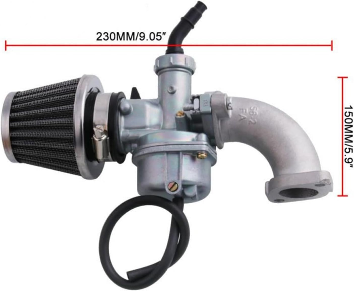 Motorcycle Carburetor 22Mm Compatible for Pit Dirt Trail Bike Go Kart ATV Quad 110Cc 125Cc Motorbike Motorcycle Carburetors Accessories image number 3