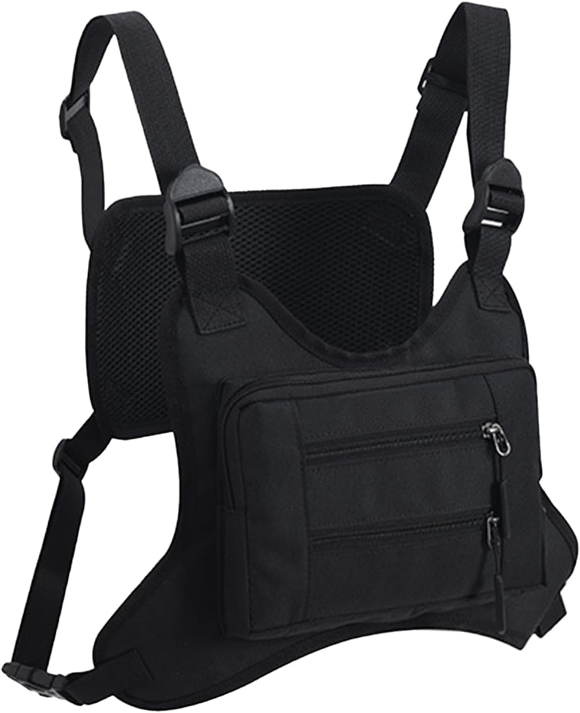 Chest Pouch for Men Waterproof Vest Pouch Lightweight Running Shoulder Strap Extra Storage Phone Sports Outdoor Workout, Green, Se R&eacute;f&eacute;rer Au Descriptif, Refer to Description