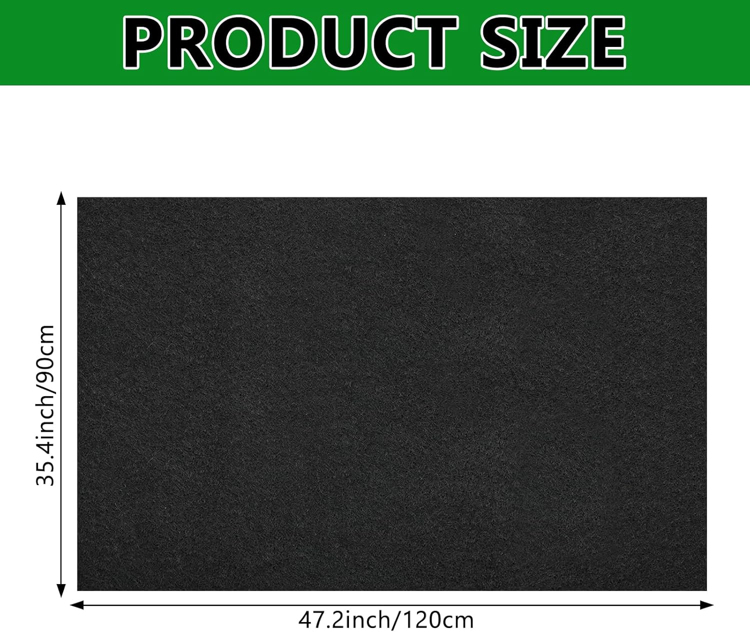 Cebrabounze Large Bird Cage Mat, 35X47 Inch under Pet Cage Mat for Bird Cages, Dog Crate, Reptile Aquariums, Waterproof Felt Liner with Non-Slip Backing for Kennel Training, Floor Protector image number 2