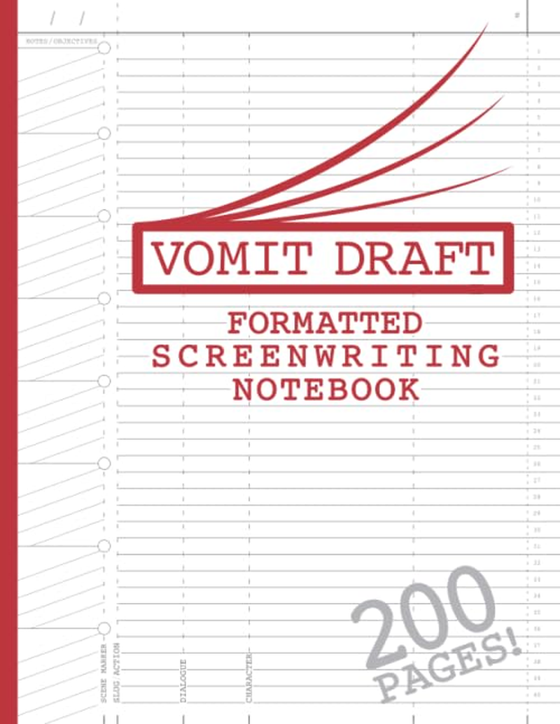 Blank Screenwriting Notebook: Write Your Own Movies - 200 Pages of Pre-Formatted Script Templates - 8.5" X 11" Journal for Ideas + Notes in Sidebars for Writers of TV Shows & Films image number 1