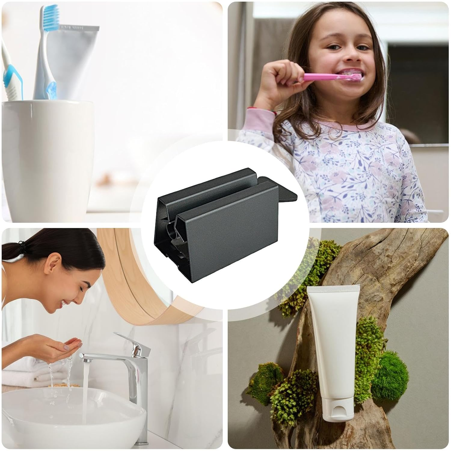 Wjnflqn Toothpaste Dispenser | Toothpaste Tube Rollers Wringer | Daily Living Tube Squeezing Aids Toothpaste Tube Wringer for Toothpaste, Hair Dye, Paint