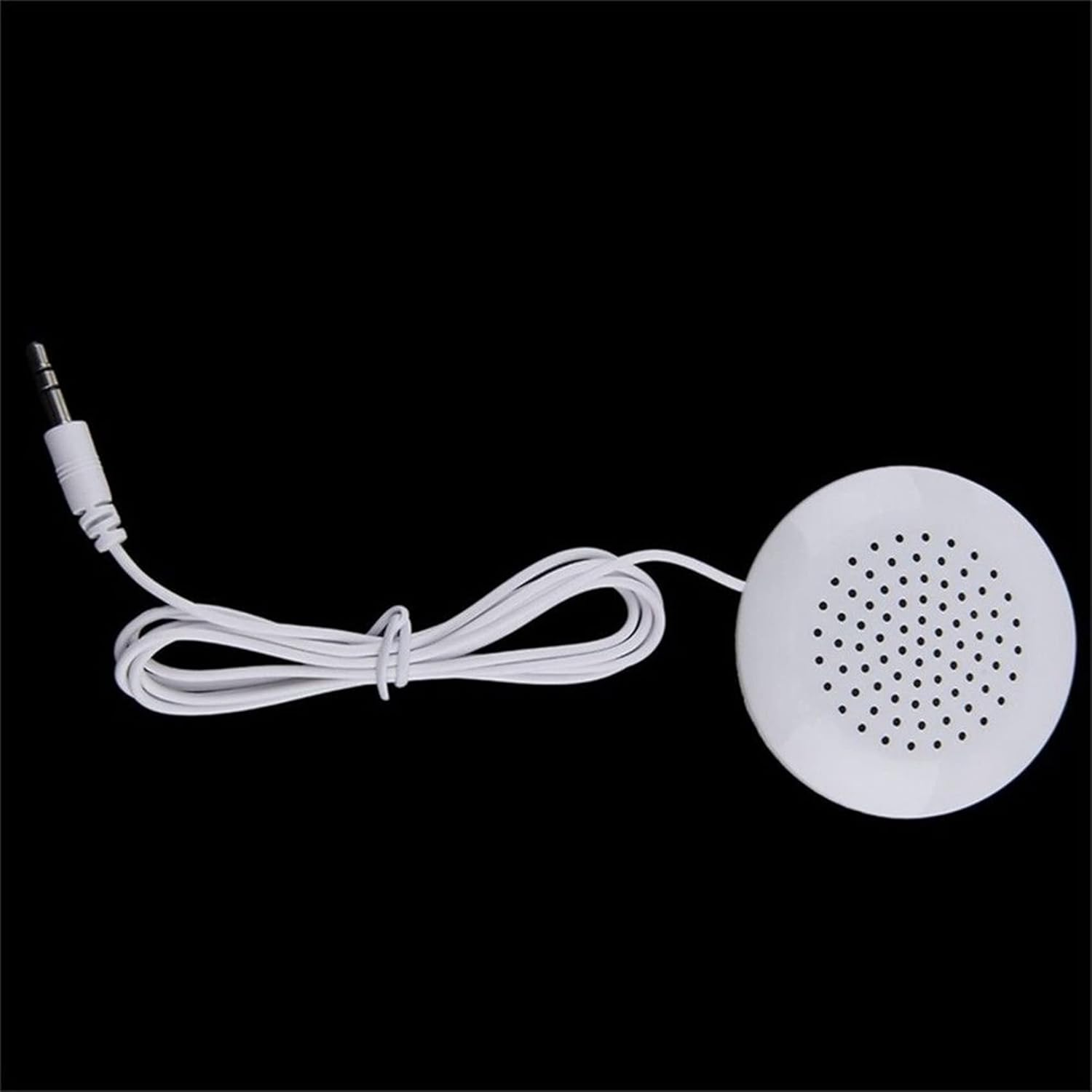 Qauffty 2X Mini White 3 5Mm Pillow Speaker for CD Radio MP3 Player