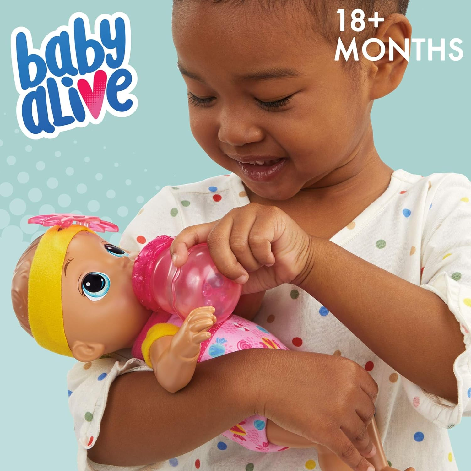 Baby Alive Doll - Sweet N Snuggly Soft Baby Doll - Incl Bottle - First Baby Doll - Interactive Nurturing Toys for Kids - Girls and Boys - Ages 18+ Months image number 2