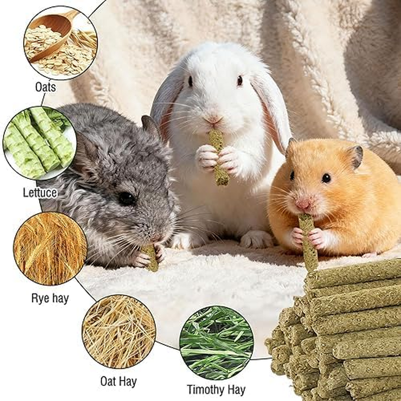 Aovrmuz Rabbits Timothy Hay Chew Sticks 200G Treats Toy for Bunny-Golden Hamsters-Guinea-Pigs-Small Animal Natural Healthy image number 5