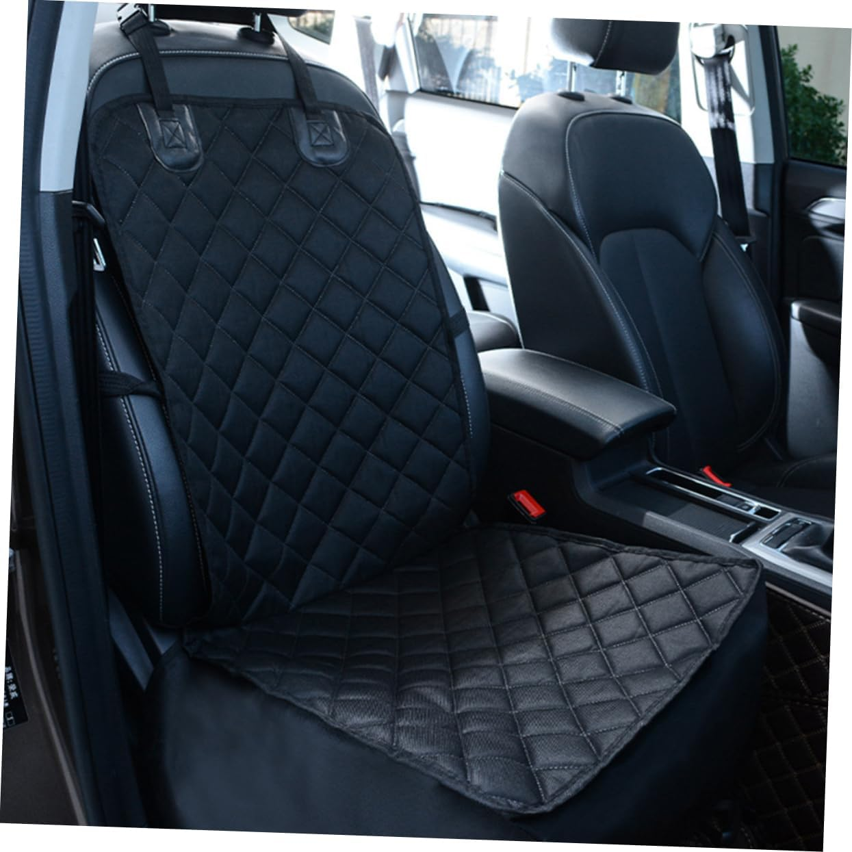 Car Pet Mat Waterproof Dog Seat Cover Foldable Durable 39X18 Inch Universal Fit for Vehicle Back Seat Protection image number 2